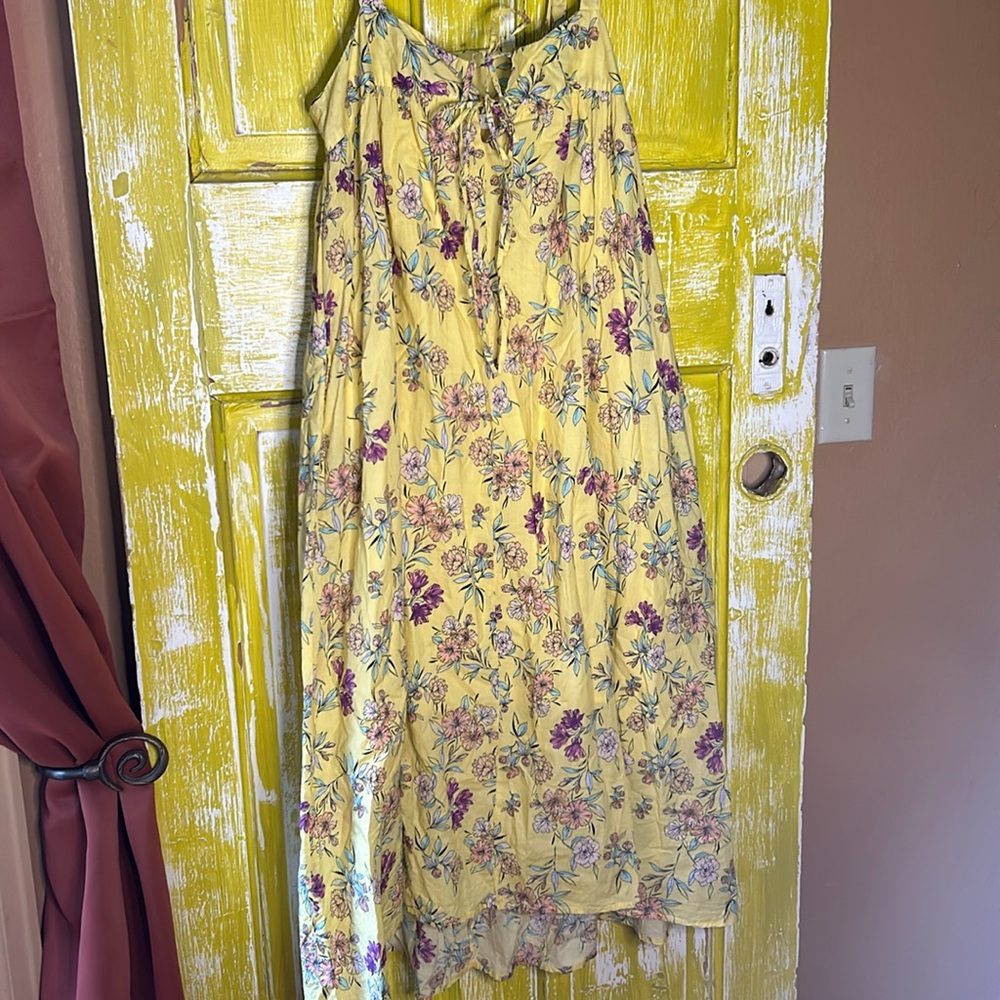 Natural Life yellow summer dress - with pockets!